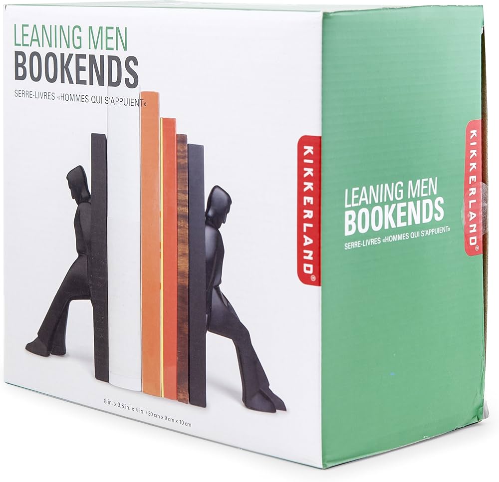 Kikkerland Bookends Leaning Men Set Of 2