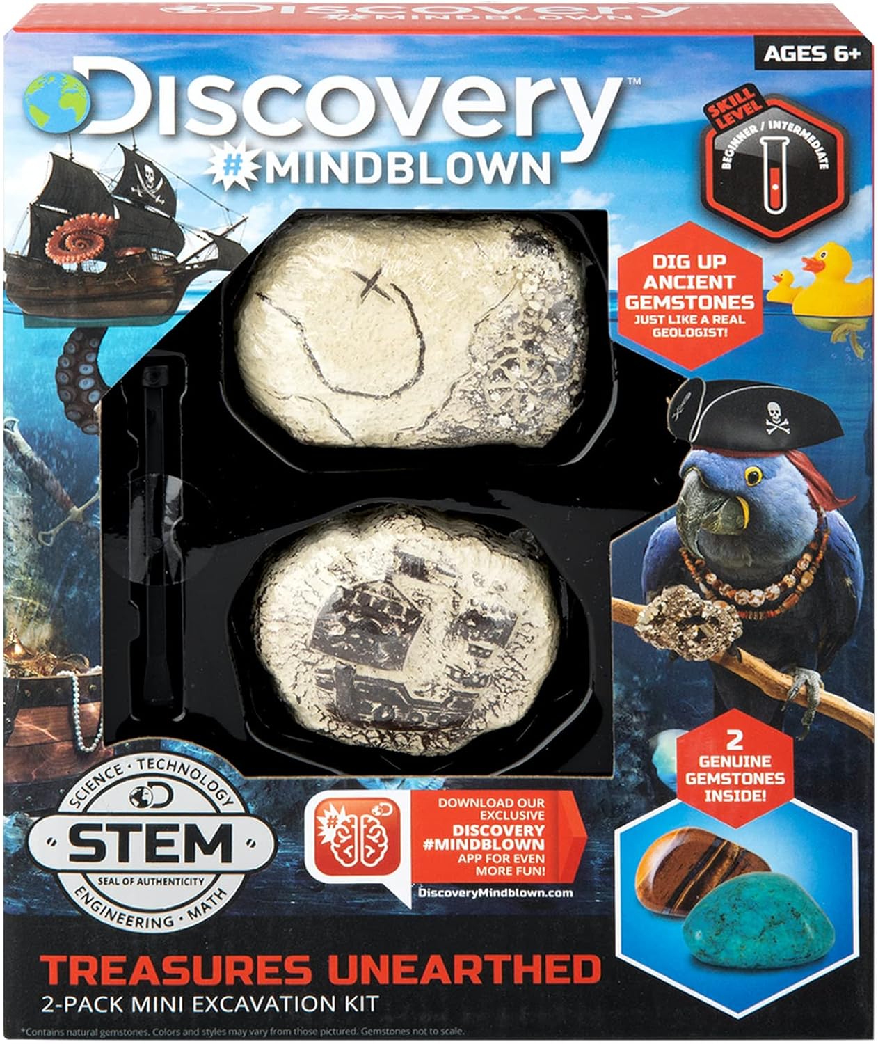 Discovery - Toy Excavation Kit Mini Treasure 2Pc
