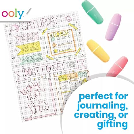 Ooly Le Bonbon Patisserie Pastel Highlighters Set Of 5