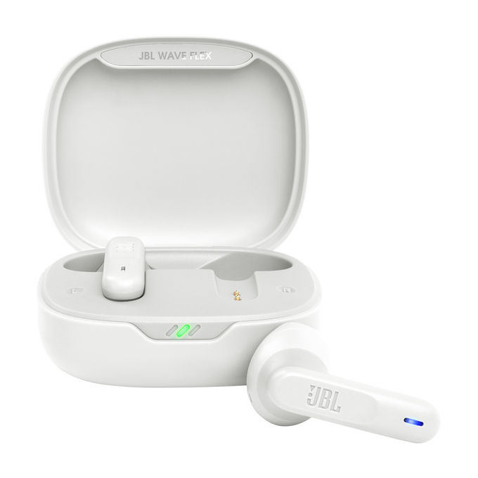 سماعات JBL Wave Flex اللاسلكية داخل الأذن - أبيض