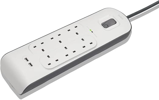 BELKIN SURGE PROTECTOR KSA VERSION 6 OUTPUTS 2M - 2 USB A