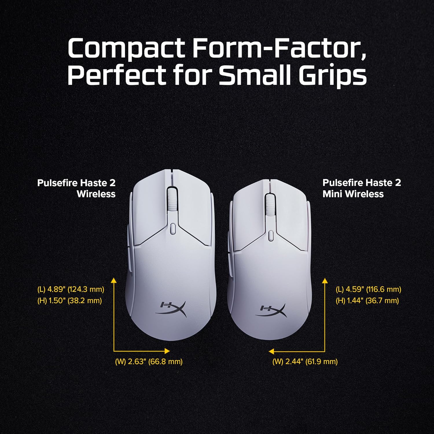 HyperX Pulse Fire Haste 2 Mini WL BK Gm Ms