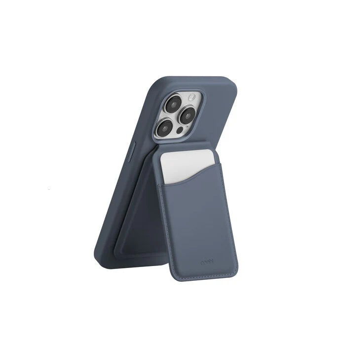 UNIQ COEHL ESME MAGNETIC CARDHOLDER WITH MIRROR AND STAND - SAPPHIRE BLUE