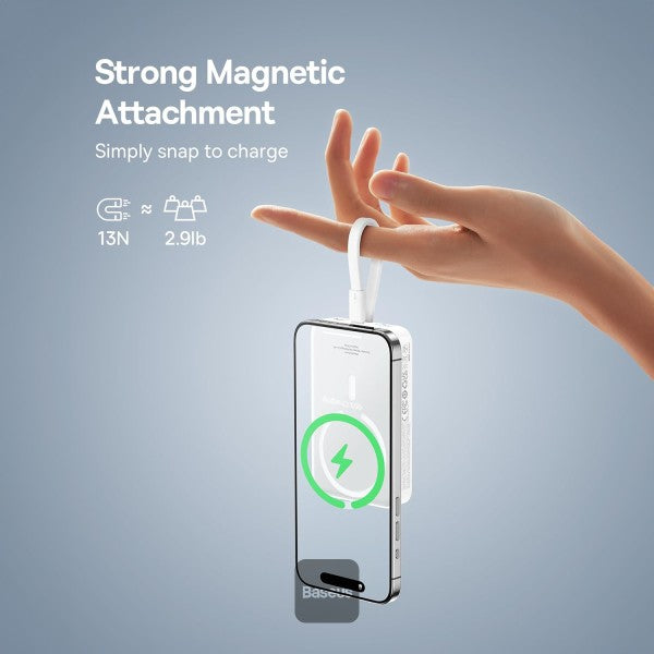 Baseus Mag Mini W.less Fast Charge Power Bank USBC 10K