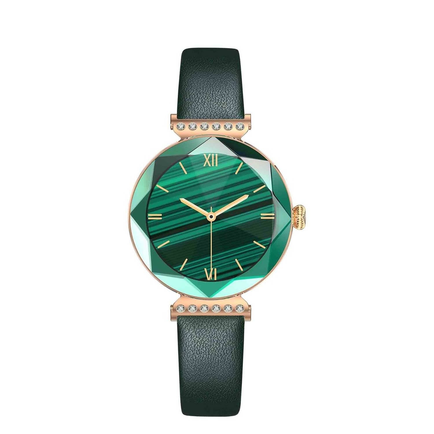 جرين ليون: ساعة ذكية سواروفسكي خضراء