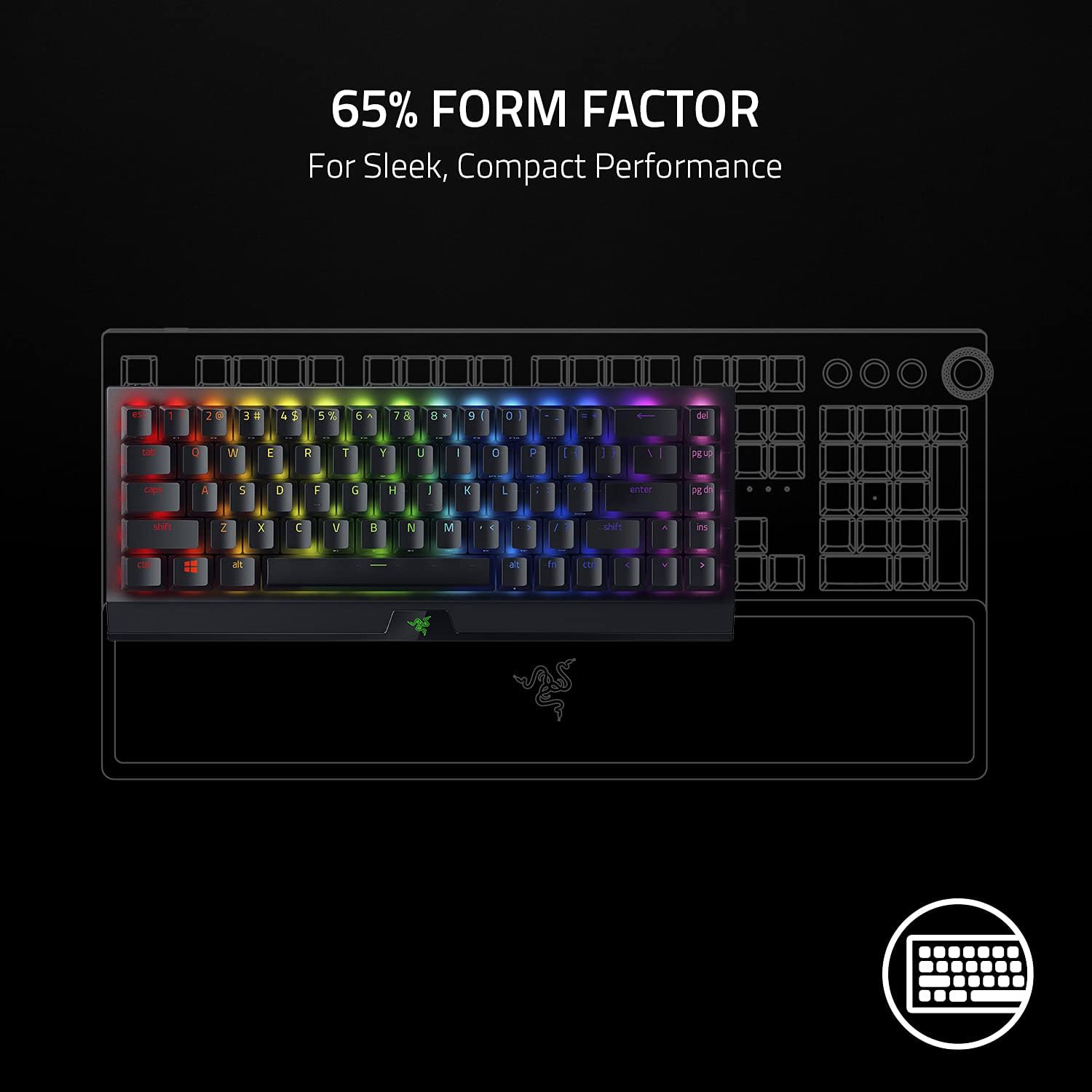 BlackWidow V3 Mini HyperSpeed (GreenSWC)-US