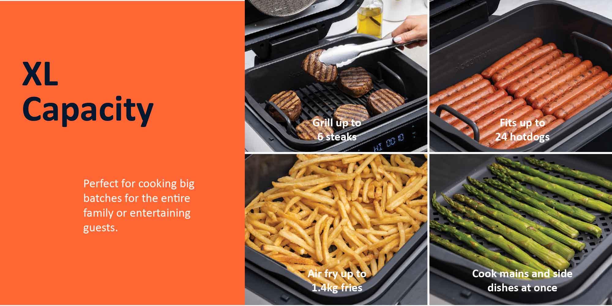 Nutricook Smart Air Fyer and Indoor grill 6-in-1 NC-AFG960