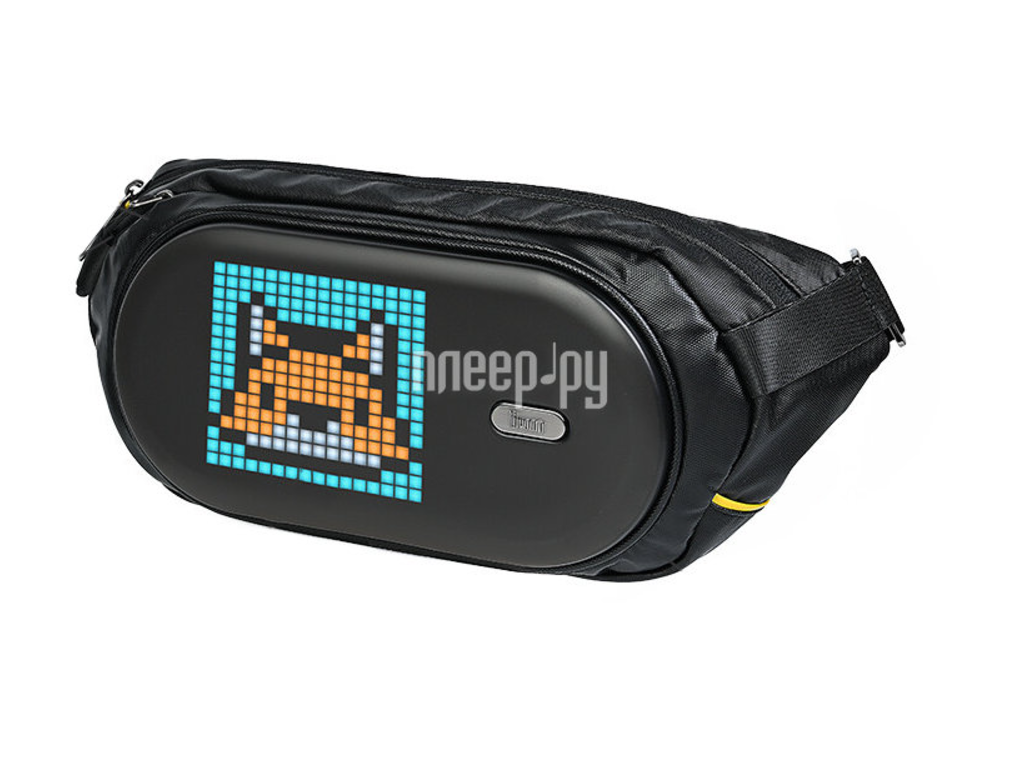 Divoom Pixoo Sling Bag-C With LED Customizable Animation Screen And App Control - Black