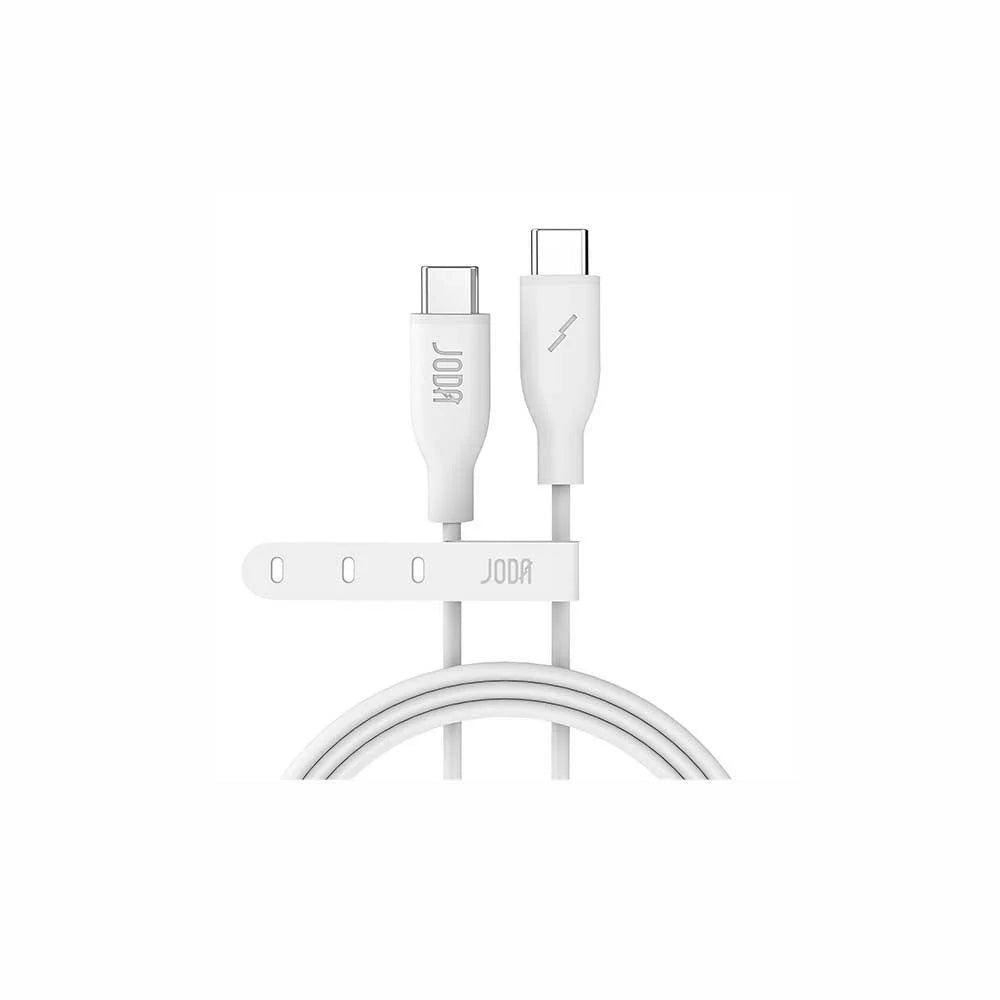 JODA 60W C to C Silicone Cable 1M White
