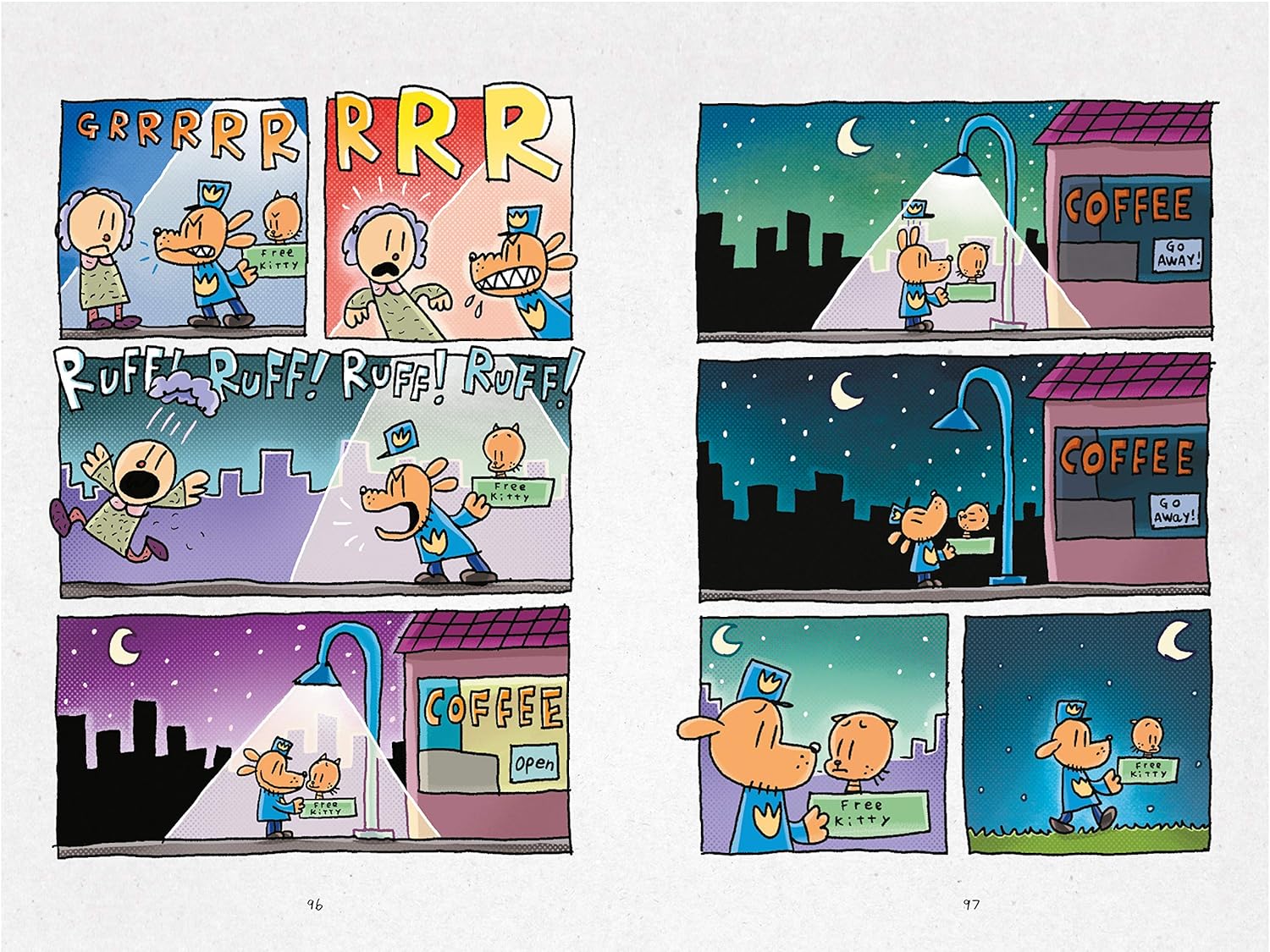 Dog Man 3 Two Kitties (Pb)