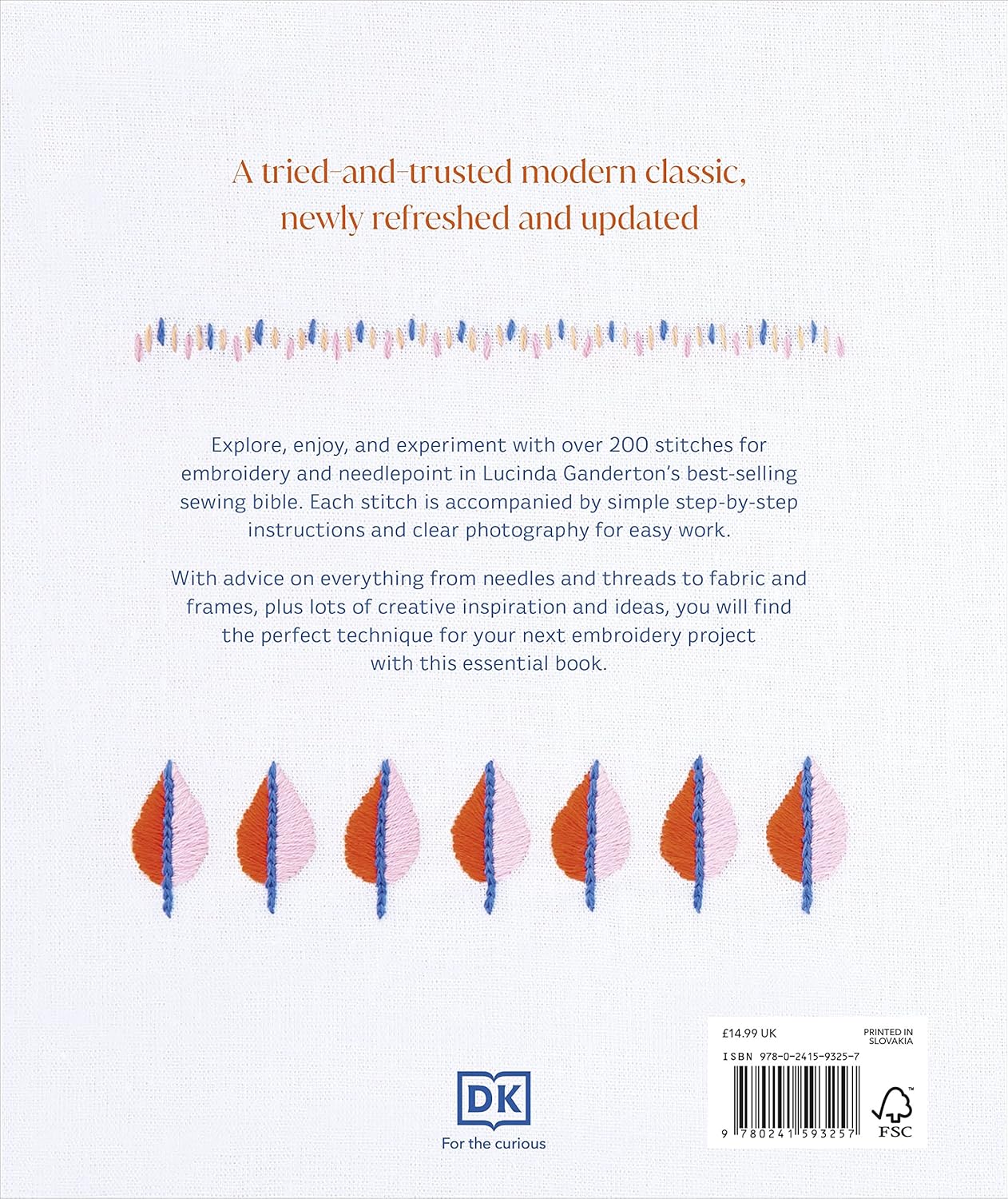 Embroidery: The Ideal Guide To Stitching, Whatever Your Level Of Expertise