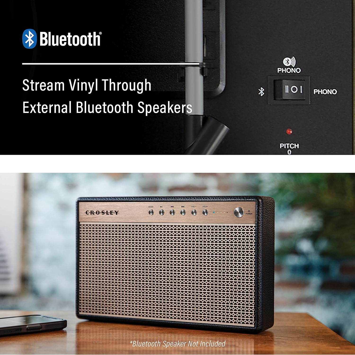 Crosley Mercury Turntable Black Croc