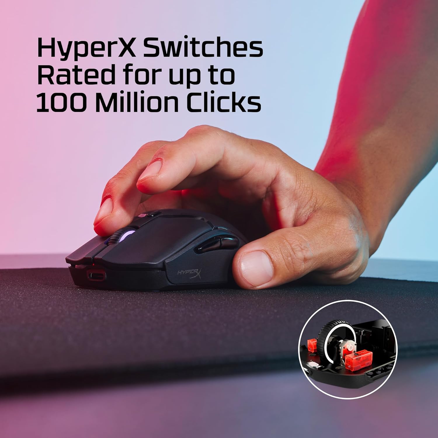 HyperX Pulse Fire Haste 2 Mini WL BK Gm Ms