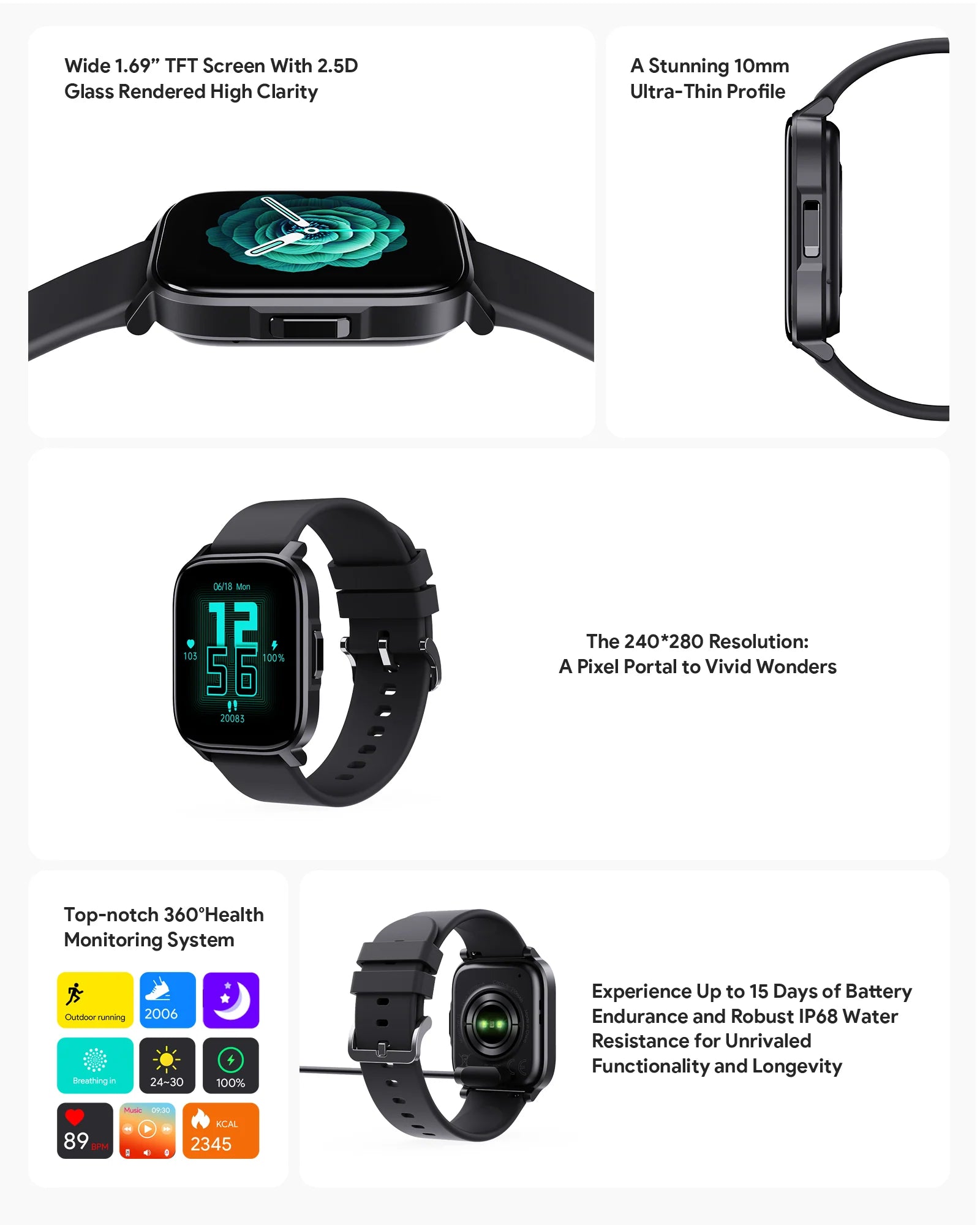 smart sport watch with Calling Function