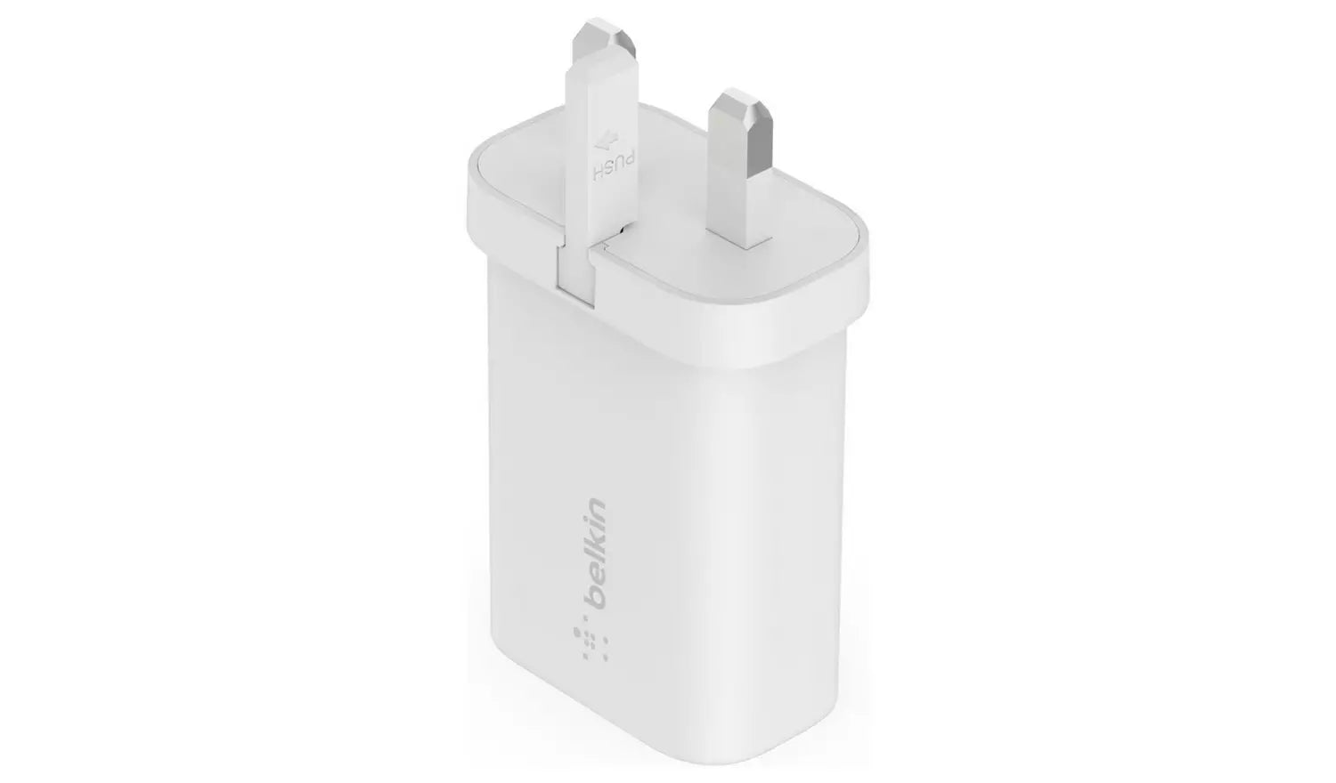 بيلكين - شاحن لاسلكي 25W USB-C مع كابل 31م USB-C مرفق - أبيض