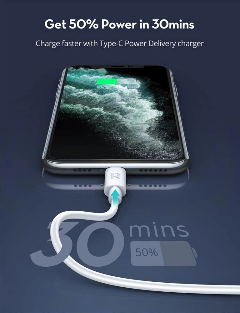 Ravpower RP-CB1016 TypeC-Lightning Cable 1m TPE