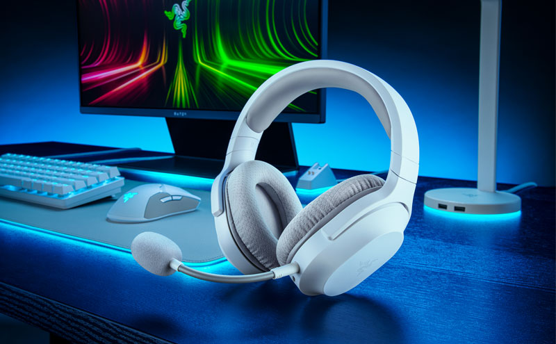 سماعات الألعاب باراكودا X (2022) - أبيض زئبقي