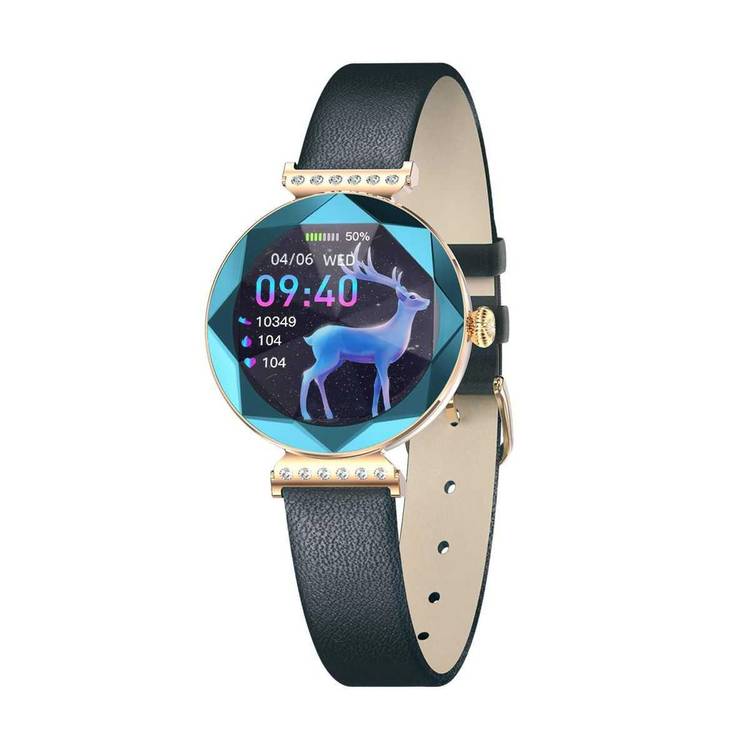 Green Lion Swarovski Smart Watch Blue