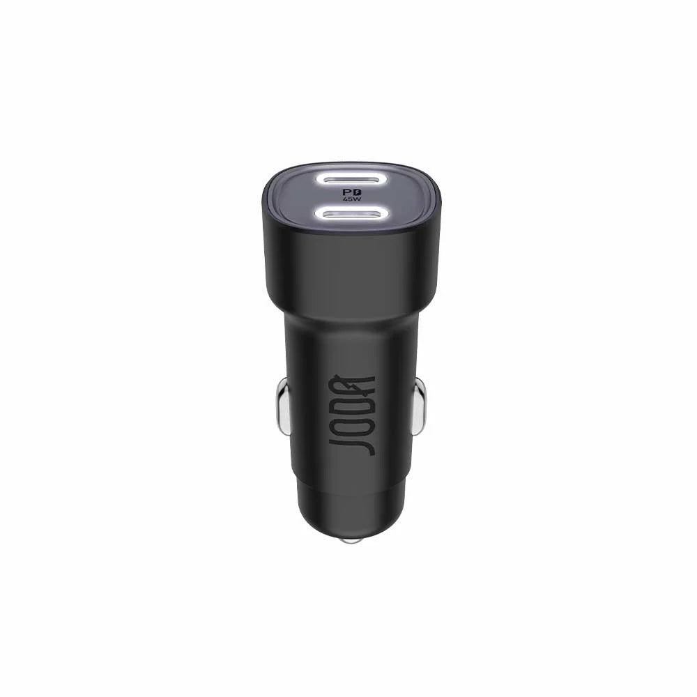 JODA 45W USB-C 2-Port Car Charger Black
