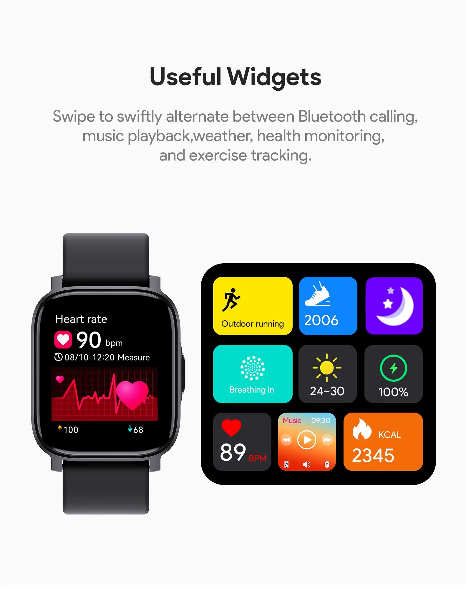 smart sport watch with Calling Function