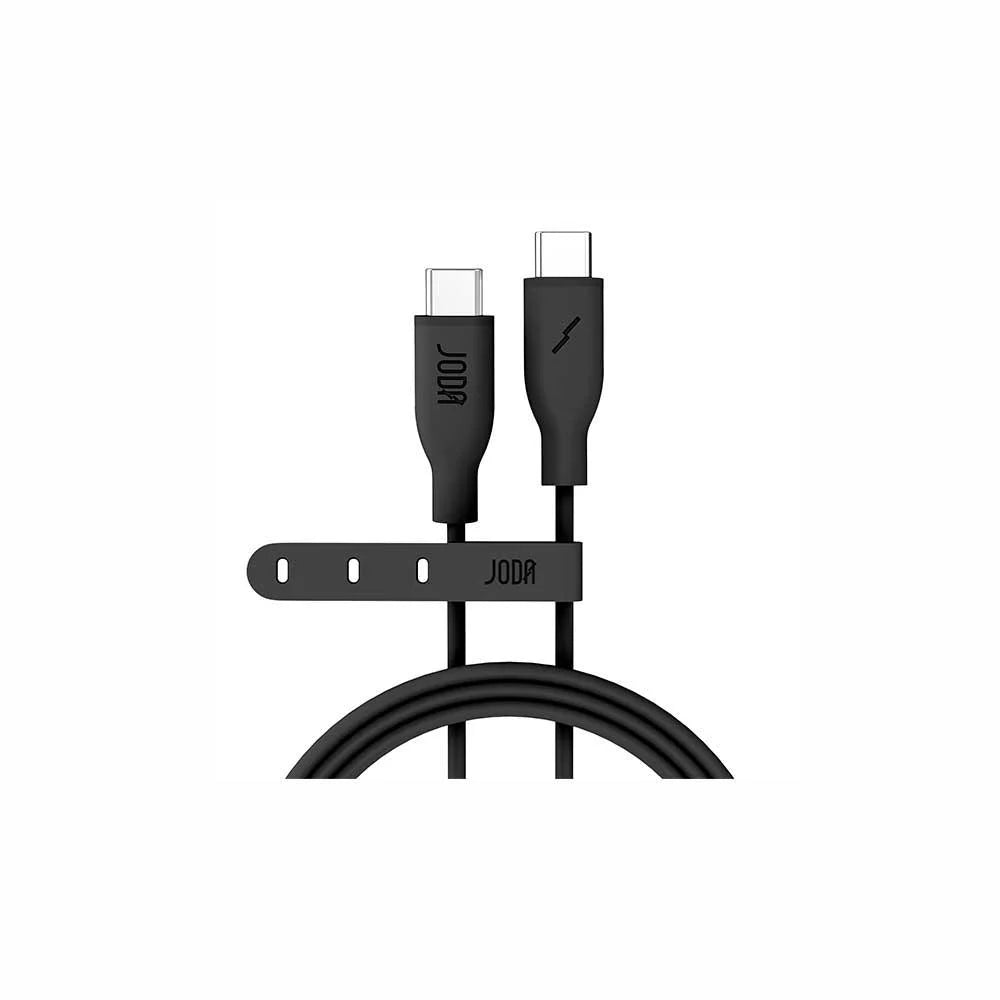 JODA 60W C to C Silicone Cable 1M Black