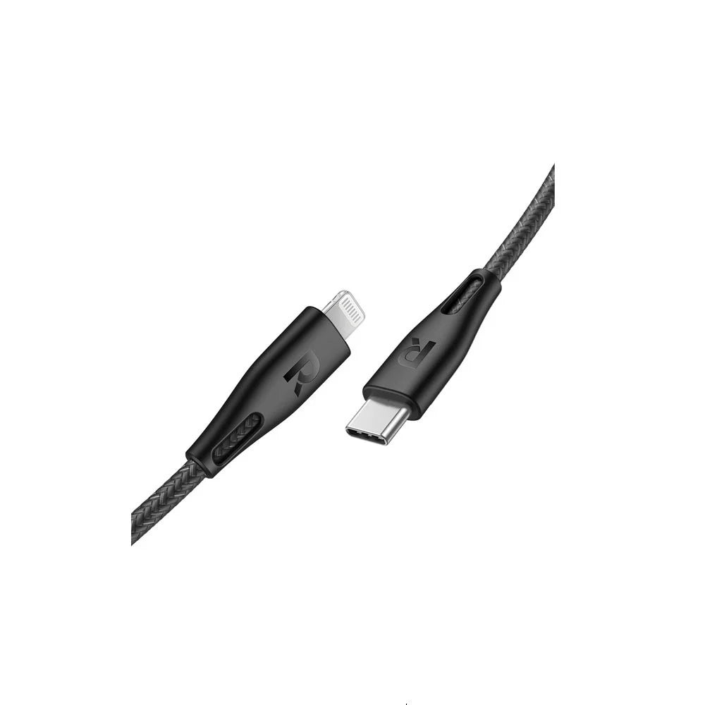 Ravpower RP-CB1017 Type-C to Lightning Cable 1.2m Nylon BLK