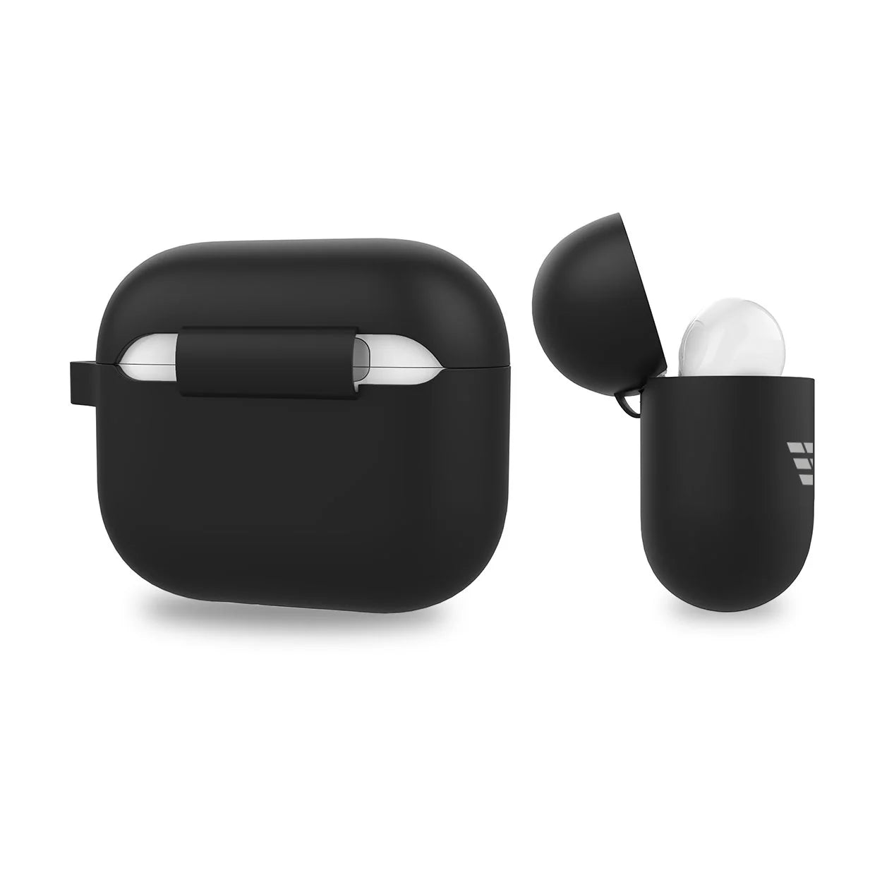 Baykron Airpod pro 3 Silicone Case W/Carabiner Black