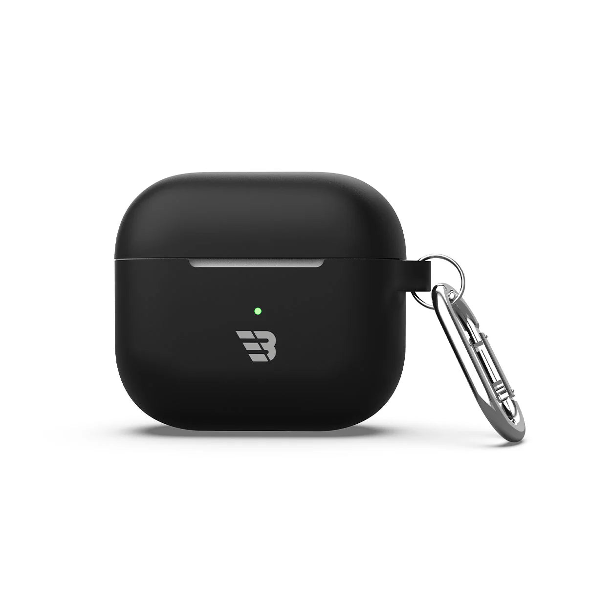 Baykron Airpod pro 3 Silicone Case W/Carabiner Black