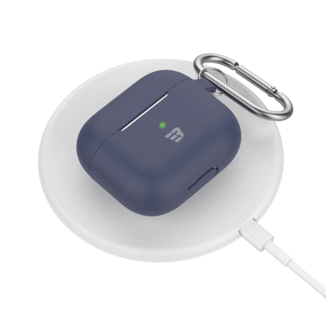 Baykron Airpod pro 3 Silicone W/Carabiner Midnight Blue