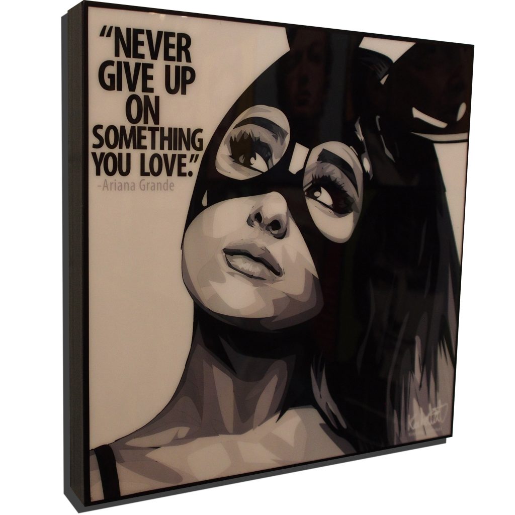 Ariana Grande Pop Art Poster “Never give up on…”