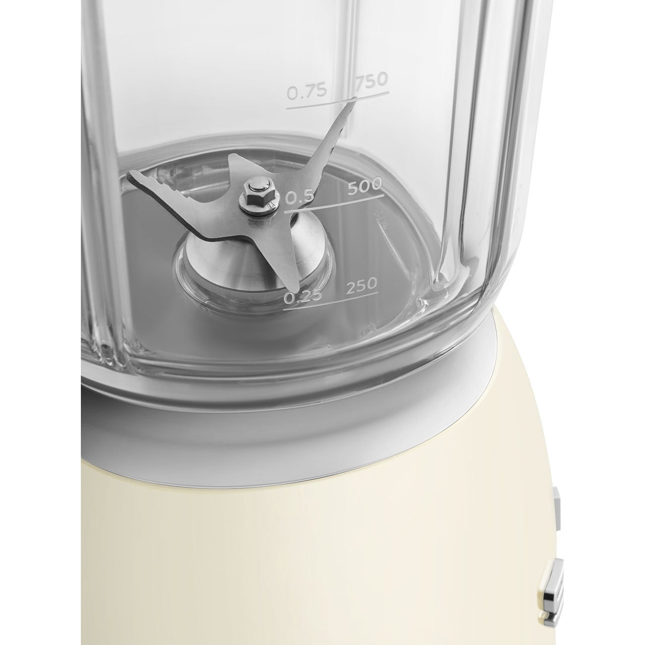 Smeg 50’s Retro Style Aesthetic Blender (800 W Motor,3 Functions, 4 Speeds), Cream