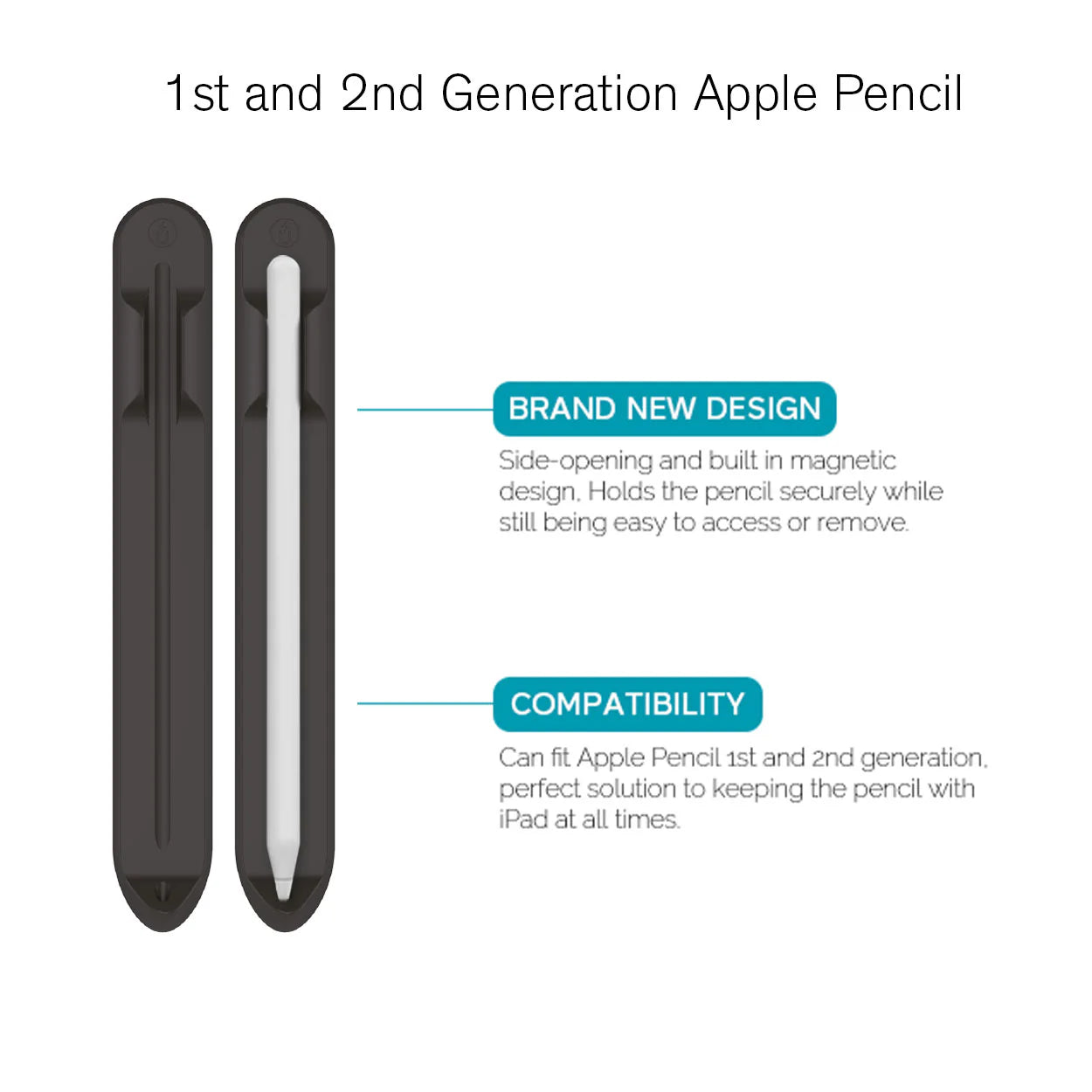 Baykron BA-PT112-BLK Apple pencil holder black