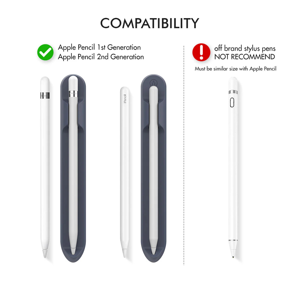 Baykron BA-PT112-NVY Apple pencil holder navy