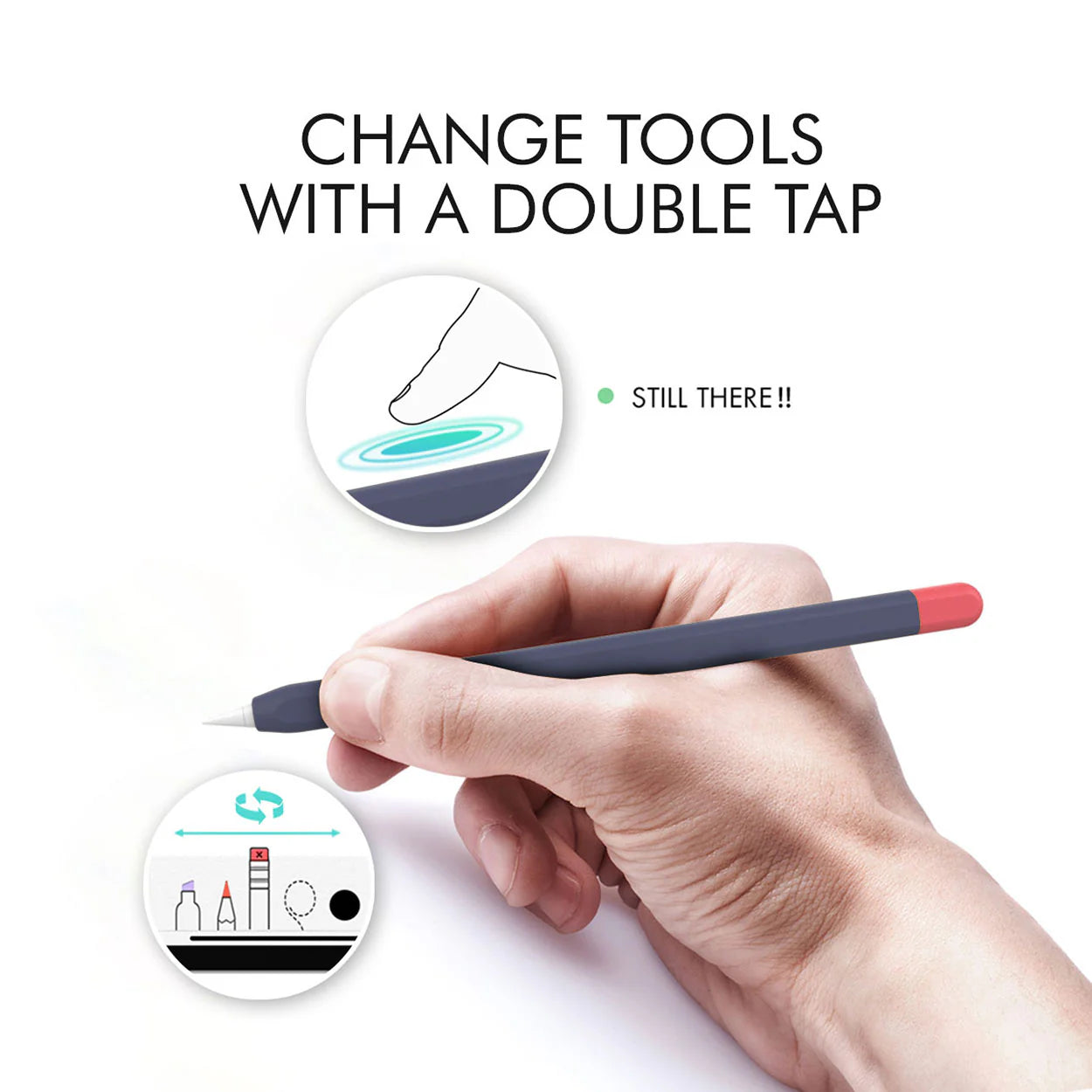 Baykron PT65-2-NVY Duotone silicone for apple pen