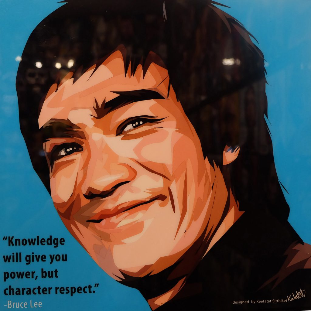 BRUCE LEE BLUE 25X25