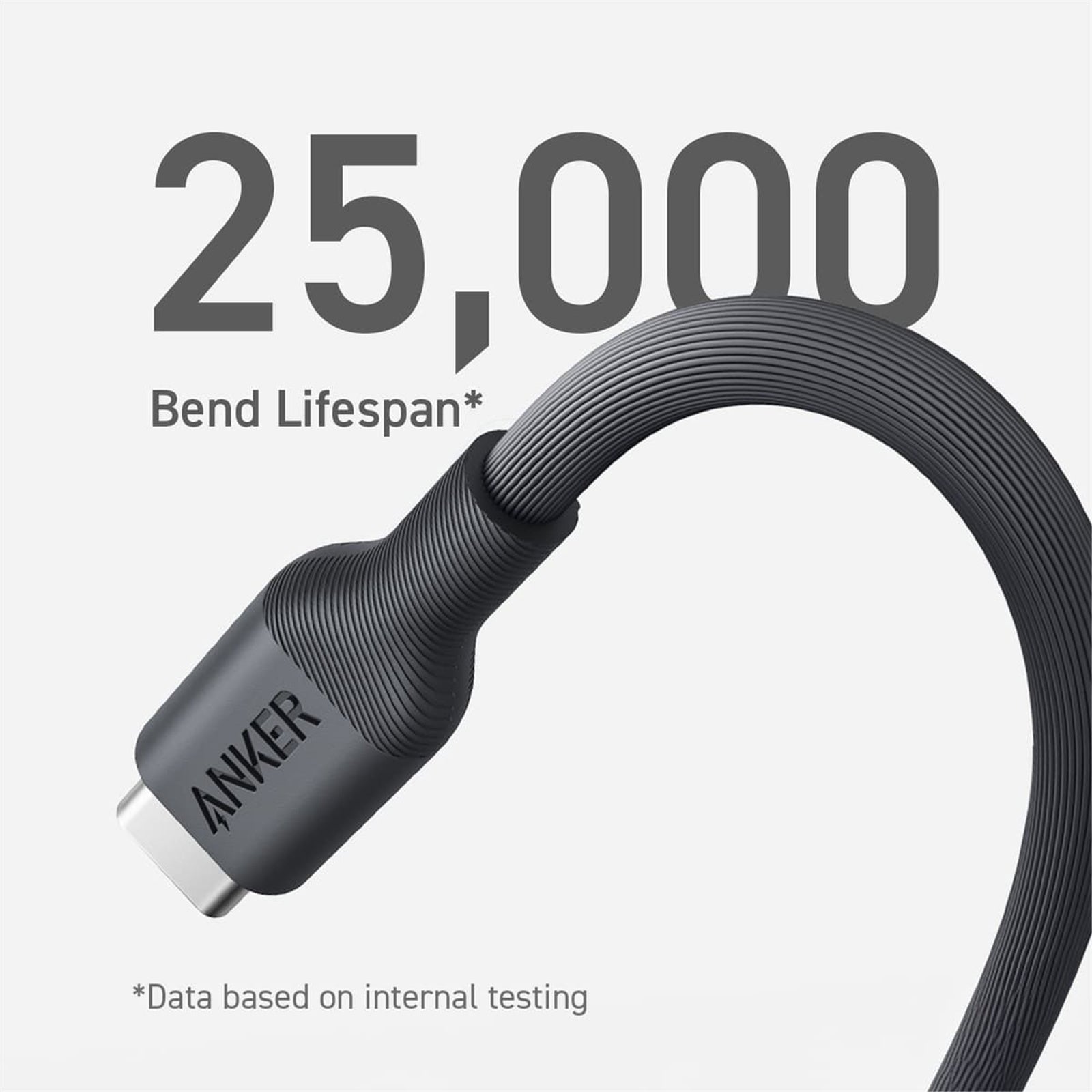 أنكر 542 كابل USB-C إلى USB-C (من مواد حيوية 6 قدم) أسود