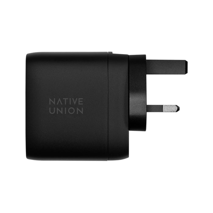 شاحن Native Union Gan PD 67 واط ثنائي - 2 منفذ USB-C - أسود