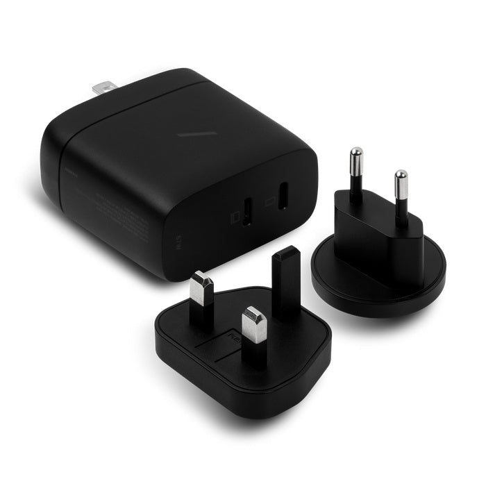 Native Union Fast Gan Charger Pd 67W Dual 2 X Usbc Black