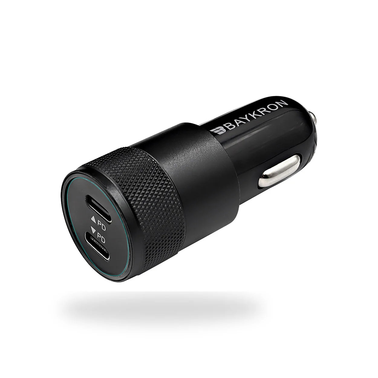 Baykron Car Charger 2 X type C Black