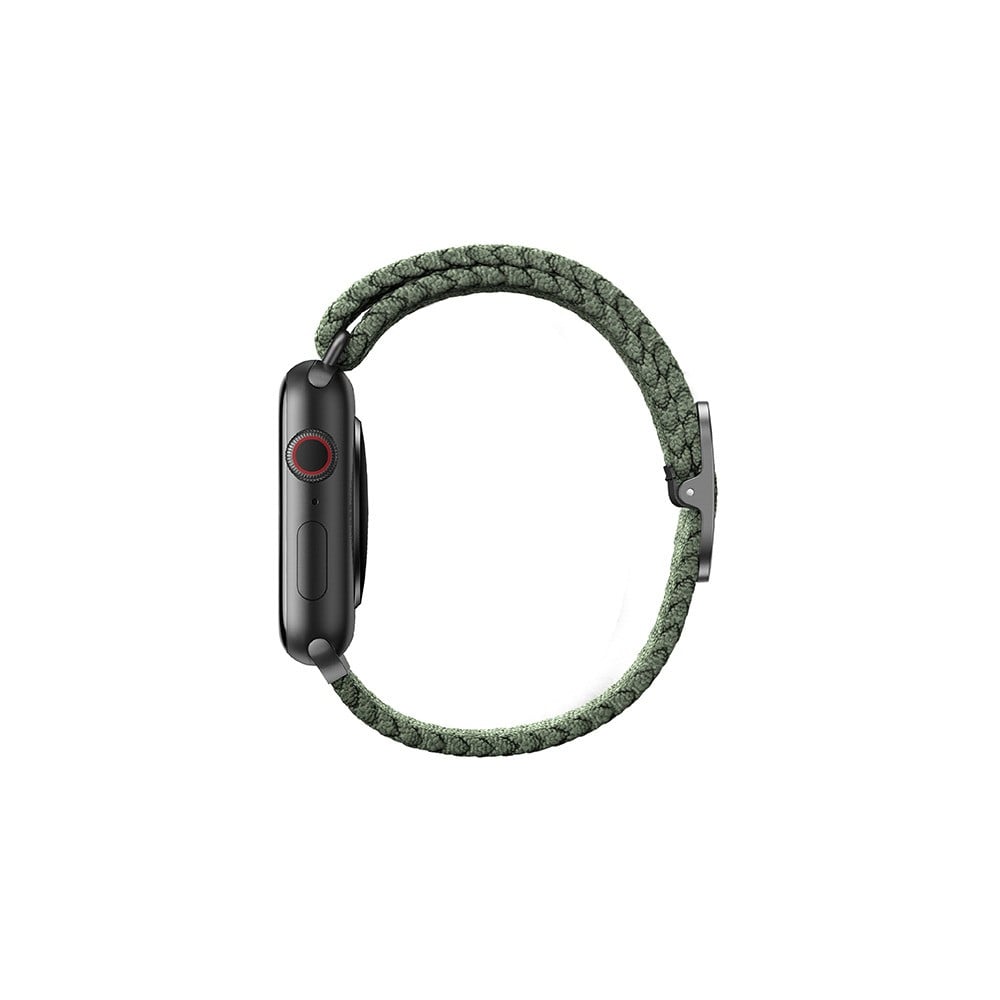 UNIQ ASPEN BRAIDED APPLE WATCH STRAP 45/44/42MM - CYPRESS GREEN