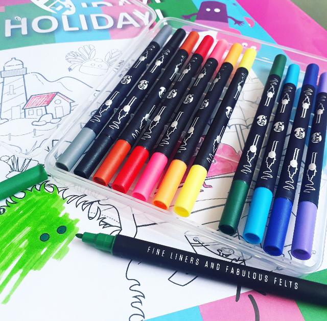 Tinc Multi Color Fine Line Fab Felt Markers