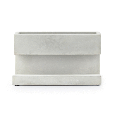 Kikkerland Concrete Desktop Planter Large