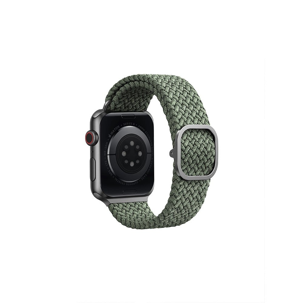 UNIQ ASPEN BRAIDED APPLE WATCH STRAP 45/44/42MM - CYPRESS GREEN