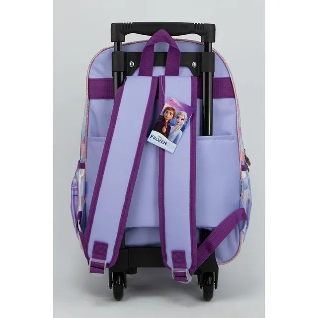 Frozen 16" Trolley Backpack ,3 Compartments & 2 Side Pockets