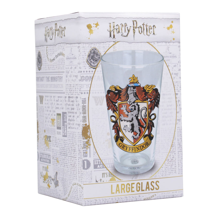 Halfmoon Bay Glass Boxed 450Ml Harry Potter Gryffindor Crest