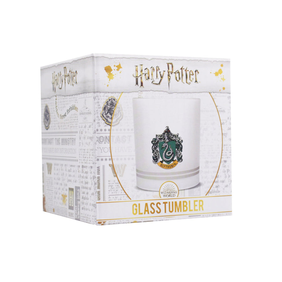 Halfmoon Bay Glass Tumbler Boxed 300Ml Harry Potter Slytherin