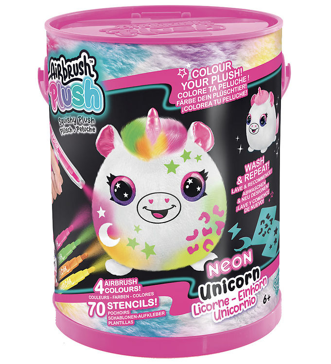 Canal Toys - Airbrush Plush - Neon Squish Pals Paint Can