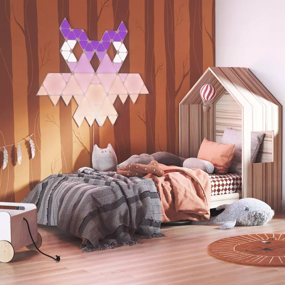 Nanoleaf Shapes Triangles Mini أبيض - 10 قطع - ألواح فقط