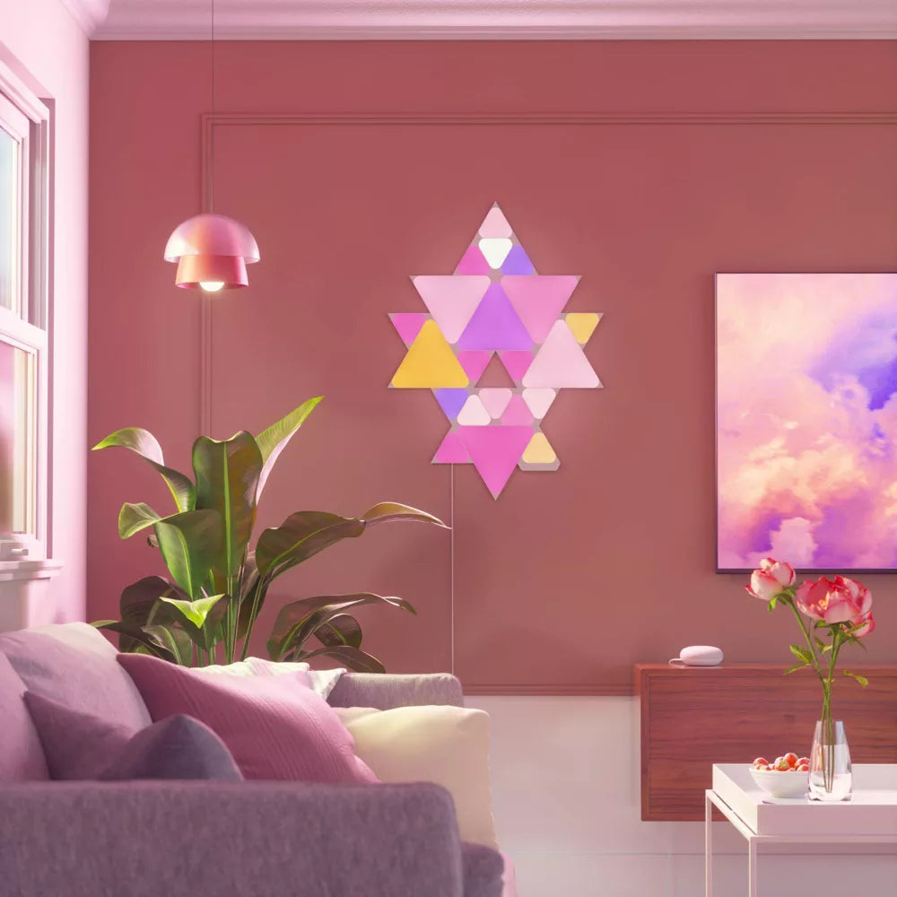 Nanoleaf Shapes Triangles Mini أبيض - 10 قطع - ألواح فقط