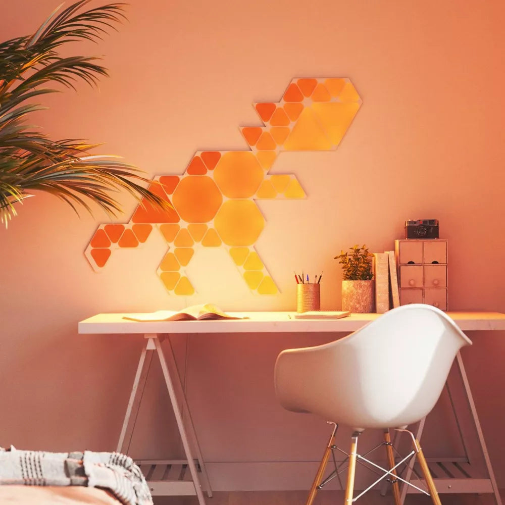 Nanoleaf Shapes Triangles Mini أبيض - 10 قطع - ألواح فقط
